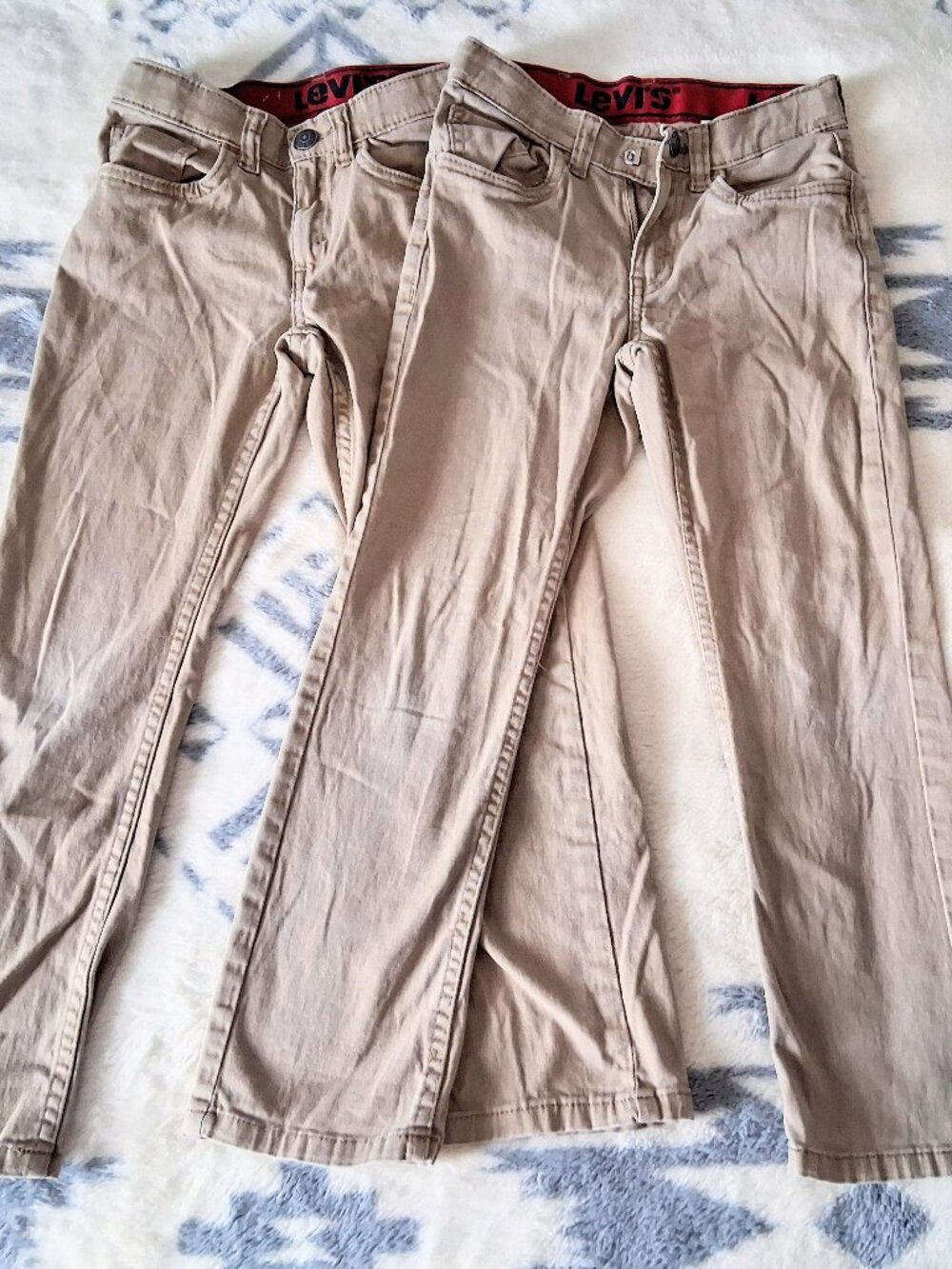 LEVI'S Kids size 7 Bundle Jeans- Tan